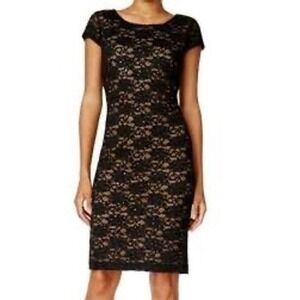 Black Lace Dress Dark Fairy Whimsigoth Sheath Cocktail Party Sheer Dark Fairy